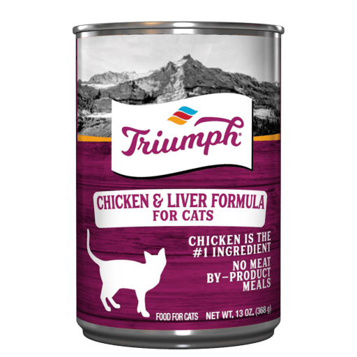 Triumph Chicken and Liver Formula Wet Cat Food 13oz