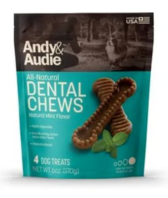 Andy &amp; Audie Large Dental Chew 4-Count