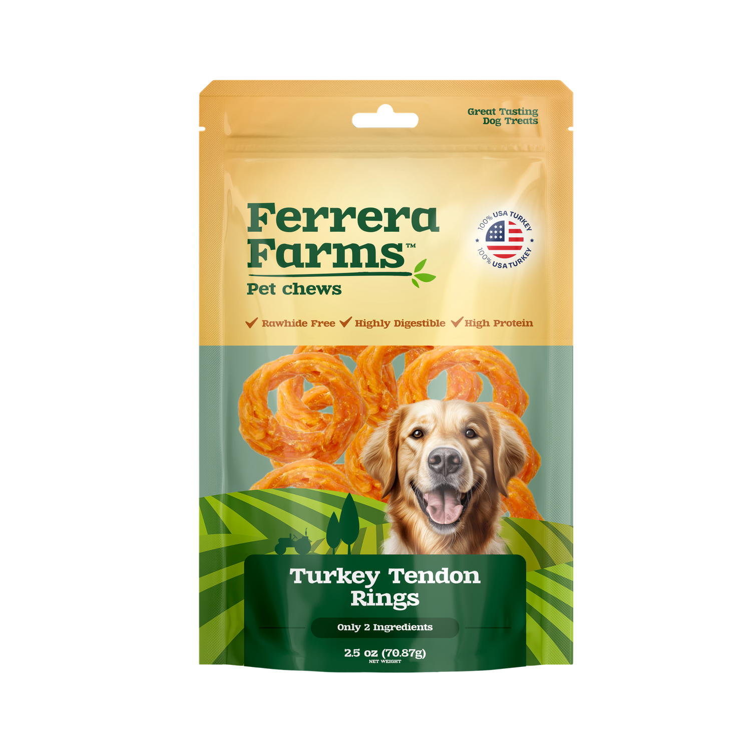 Ferrera Farms Turkey Tendon Rings 2.5oz