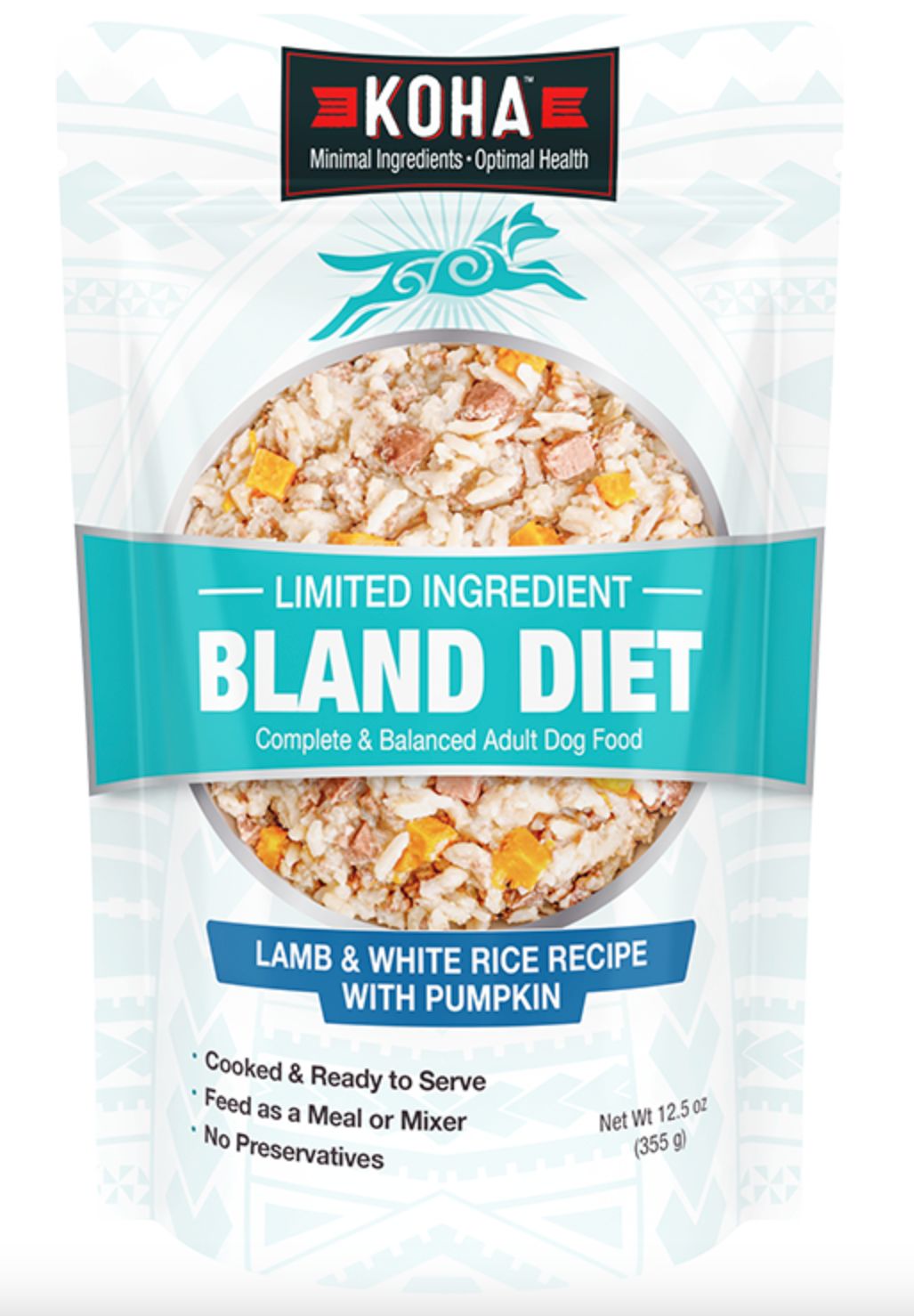 Koha Limited Ingredient Bland Diet Lamb &amp; White Rice With Pumpkin 12.5oz
