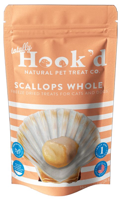 Totally Hook&#39;d Freeze Dried Whole Scallops 1oz