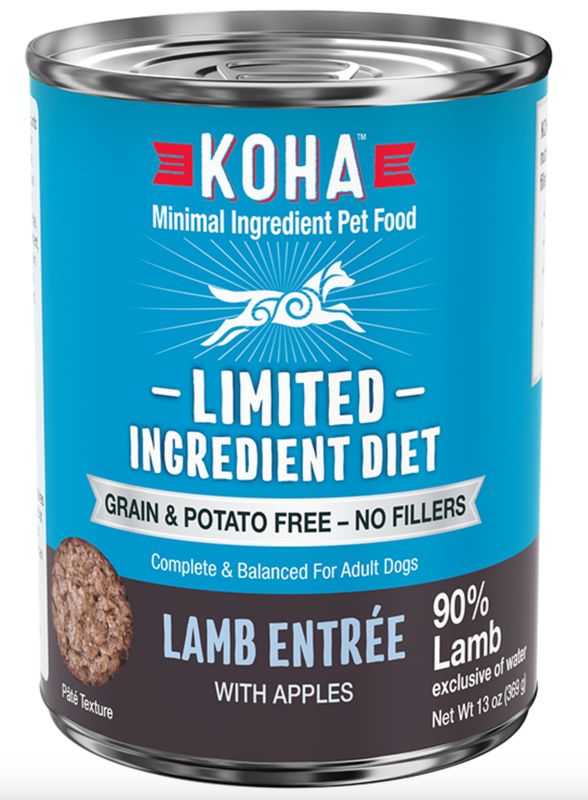 Koha Limited Ingredient Diet Lamb Entrée with Apples Wet Dog Food 13oz