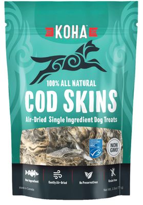 KOHA Cod Skins All Natural Treats 2.5oz