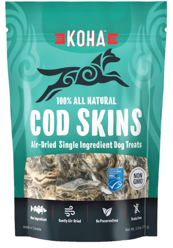 KOHA Cod Skins All Natural Treats 2.5oz