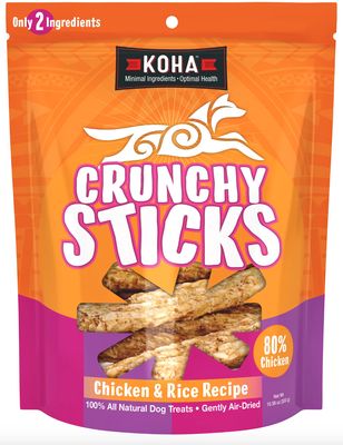 KOHA Crunchy Sticks Chicken &amp; Rice Recipe 10.58oz
