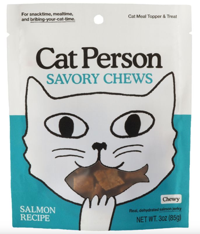 Cat Person Treats Savory Chews Salmon 3oz