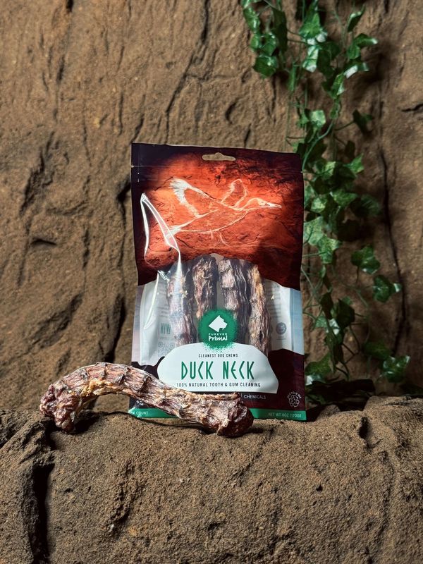 Furever Primal Duck Neck 4-Count