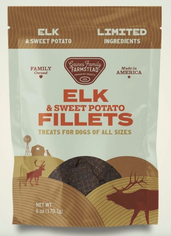 Gaines Family Elk &amp; Sweet Potato Fillets 6oz