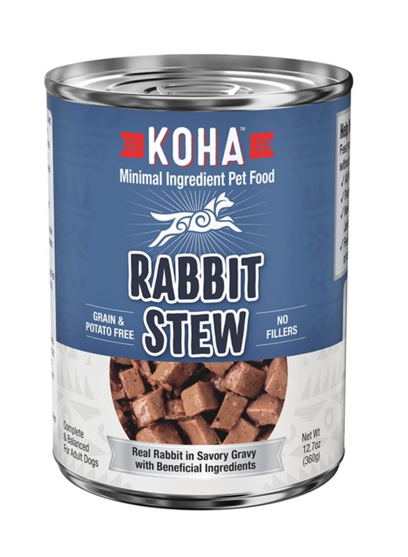 Koha Minimal Ingredient Rabbit Stew Wet Dog Food 12.7oz