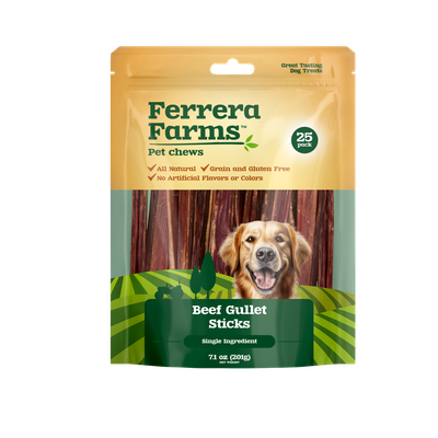 Ferrera Farms Beef Gullet Sticks 25-Pack