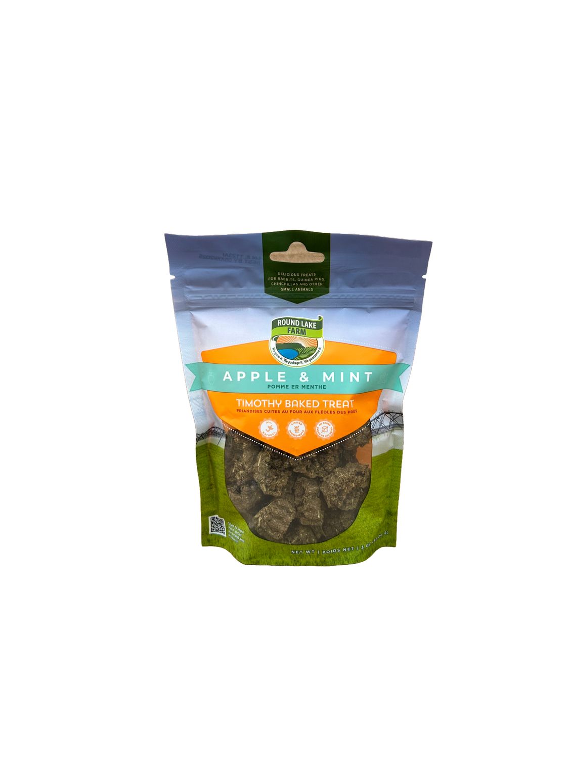 Round Lake Farm Apple &amp; Mint Timothy Baked Treats 3oz