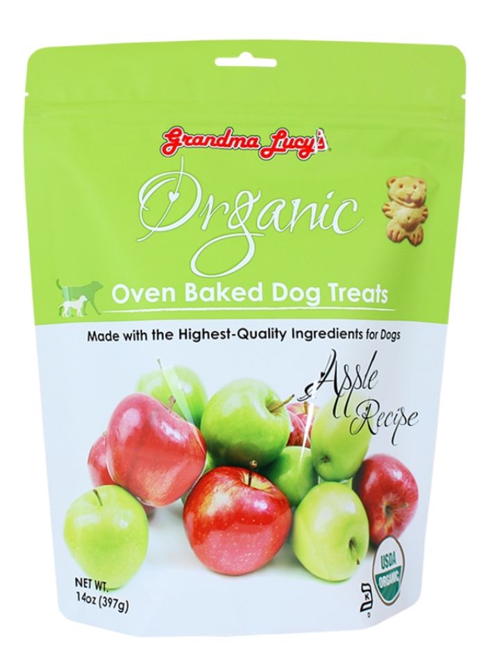 Grandma Lucy's Organic Apple Oven Baked Dog Treats 14oz
