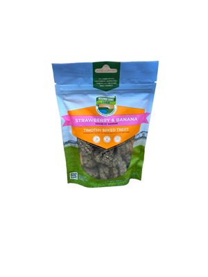 Round Lake Farm Strawberry &amp; Banana Timothy Baked Treats 3oz