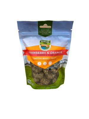 Round Lake Farm Cranberry &amp; Orange Timothy Baked Treats 3oz