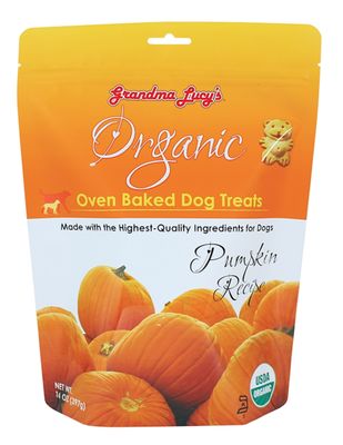 Grandma Lucy's Organic Pumpkin Oven Baked Dog Treats 14oz