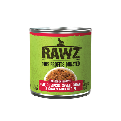 RAWZ Shredded Beef, Pumpkin, Sweet Potato &amp; Goat's Milk Stew 10oz