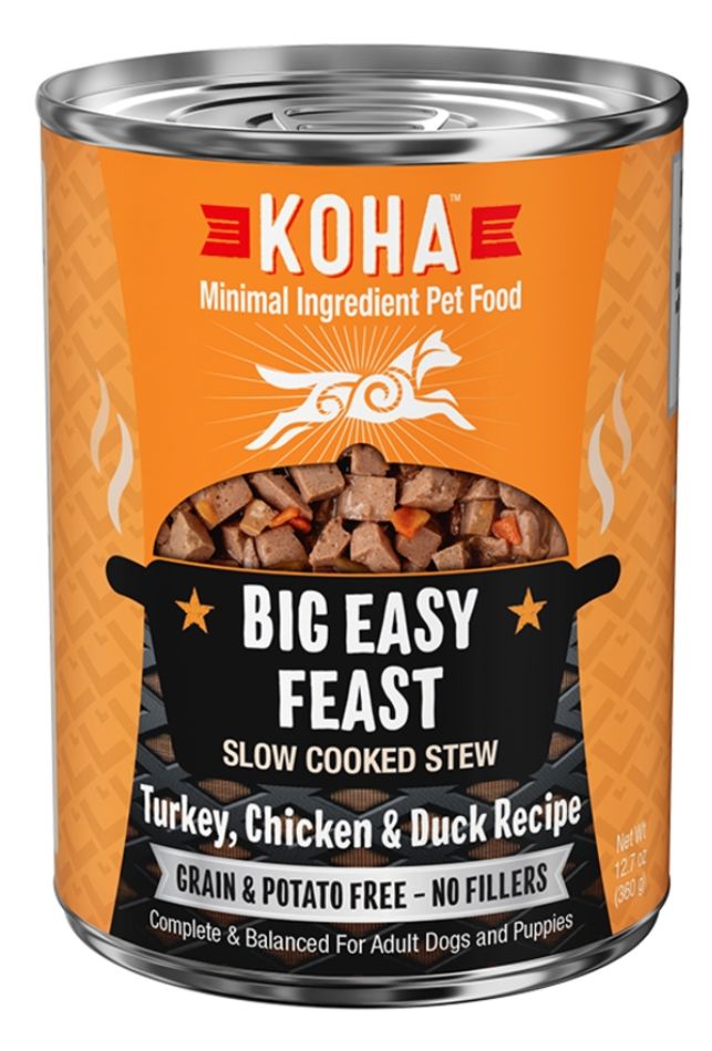 Koha Big Easy Feast Stew Recipe Wet Dog Food 12.7oz