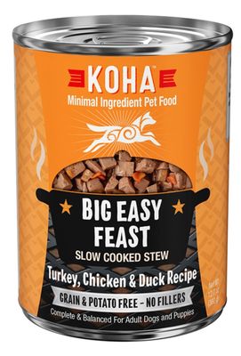 Koha Big Easy Feast Stew Recipe Wet Dog Food 12.7oz