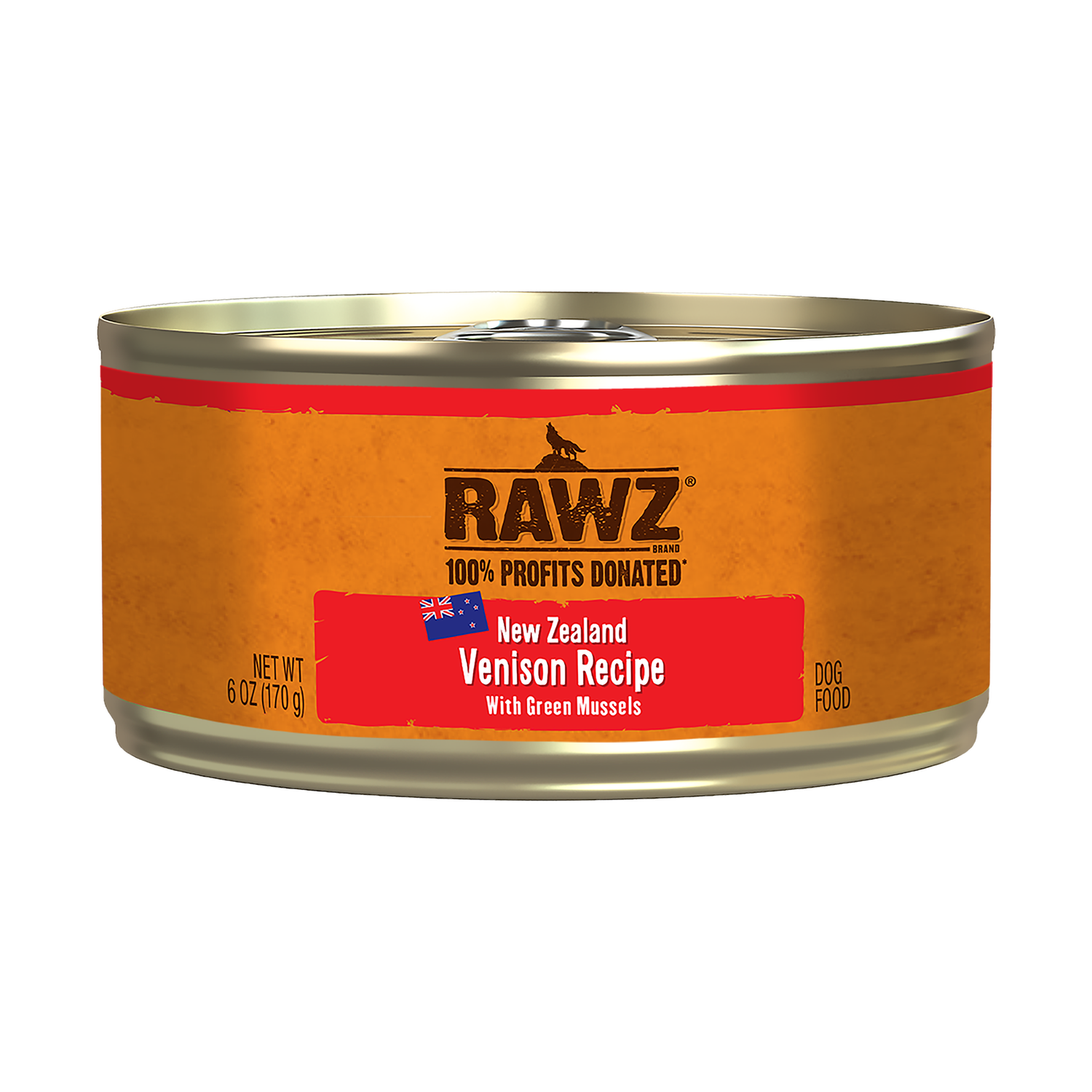RAWZ 94% Venison with Green Mussels Pâté for Dogs, Size: 6oz