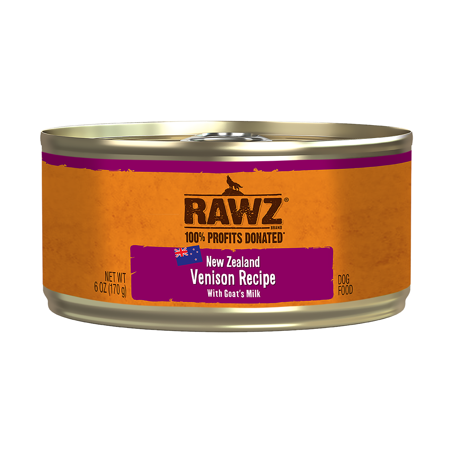 RAWZ 94% Venison with Goat’s Milk Pâté for Dogs, Size: 6oz