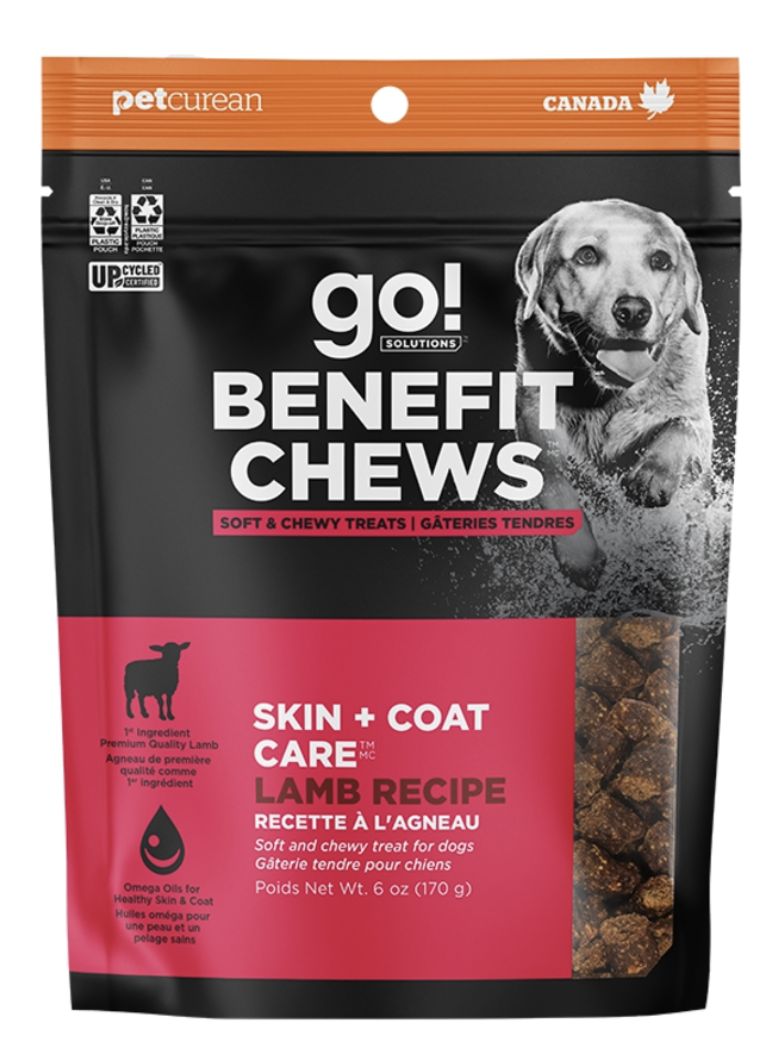 Petcurean GO! Chews Sensitivities LID Skin + Coat Lamb Recipe 6oz