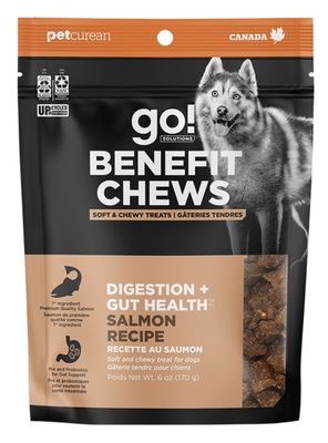 Petcurean GO! Chews Sensitivities LID Digestion + Gut Health Salmon Recipe 6oz