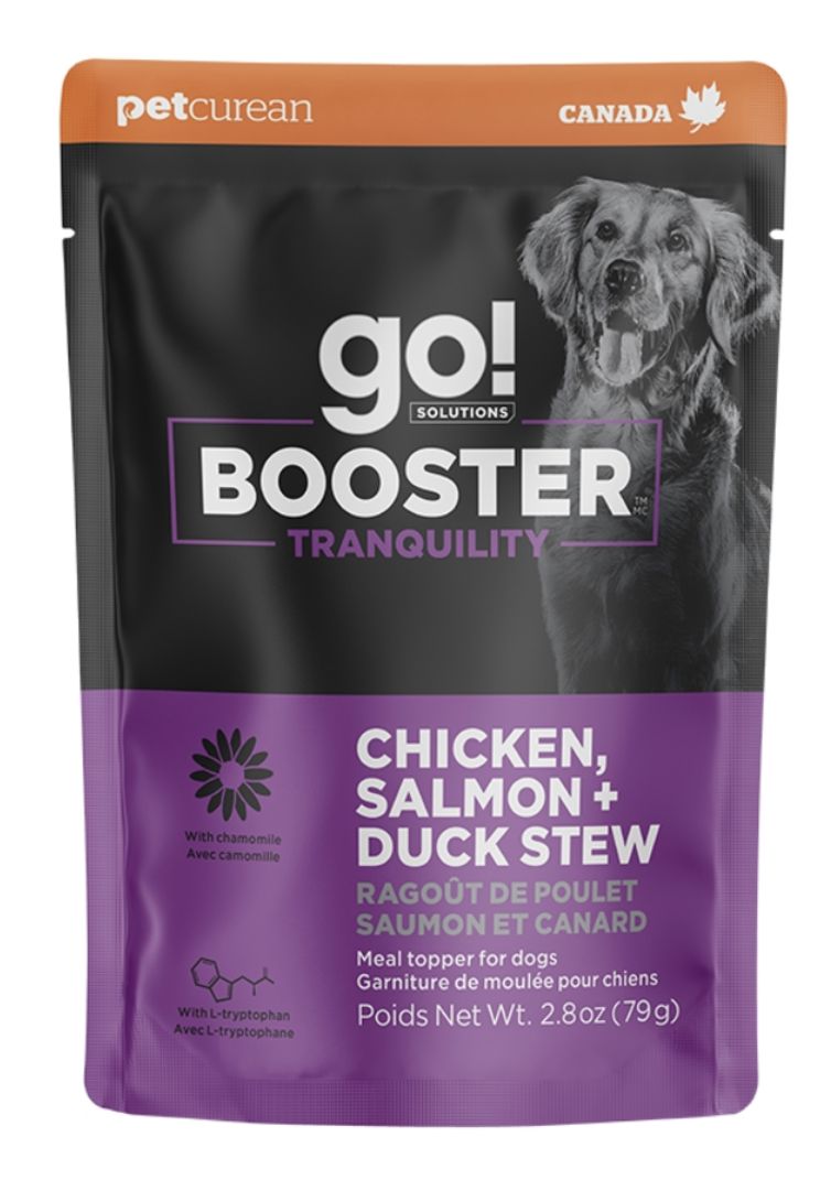 Petcurean Go! Booster Tranquility Chicken, Salmon &amp; Duck Stew 2.8oz