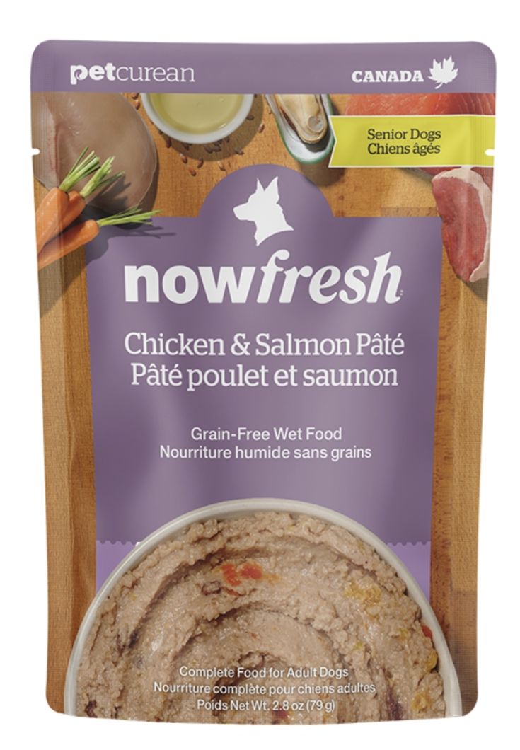 Petcurean Now Fresh Chicken &amp; Salmon Pâté Grain-Free Senior Wet Dog Food 2.8oz