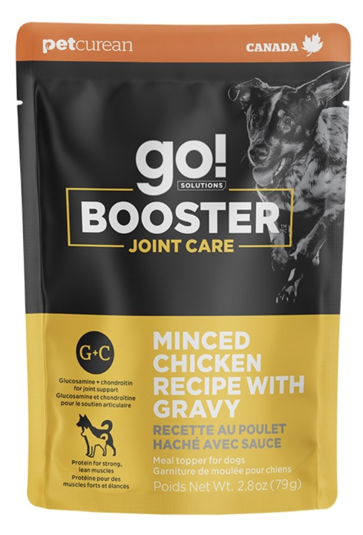 Petcurean Go! Booster Joint Care Minced Chicken Recipe With Gravy 2.8oz