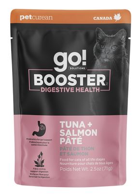 Petcurean Go! Booster Digestive Tuna + Salmon Pate 2.5oz