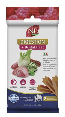 Farmina N&amp;D Quinoa Digestion Adult Canine Medium &amp; Maxi  Dental Sticks 7-Count