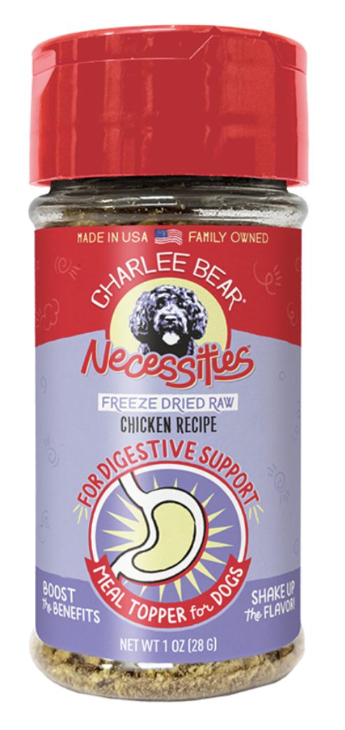 Charlee Bear Dog Necessities Chicken Recipe Digestive Health Support Topper 1oz