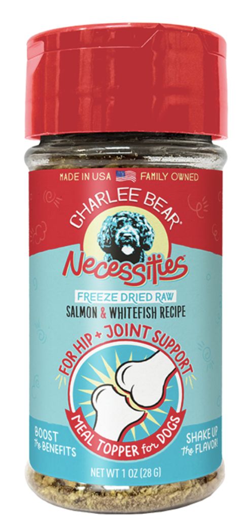 Charlee Bear Dog Necessities Salmon &amp; Whitefish Recipe Hip &amp; Joint Topper 1oz