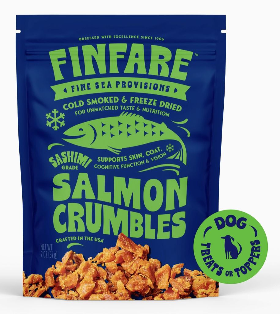 Finfare Freeze-Dried Salmon Crumbles For Dogs