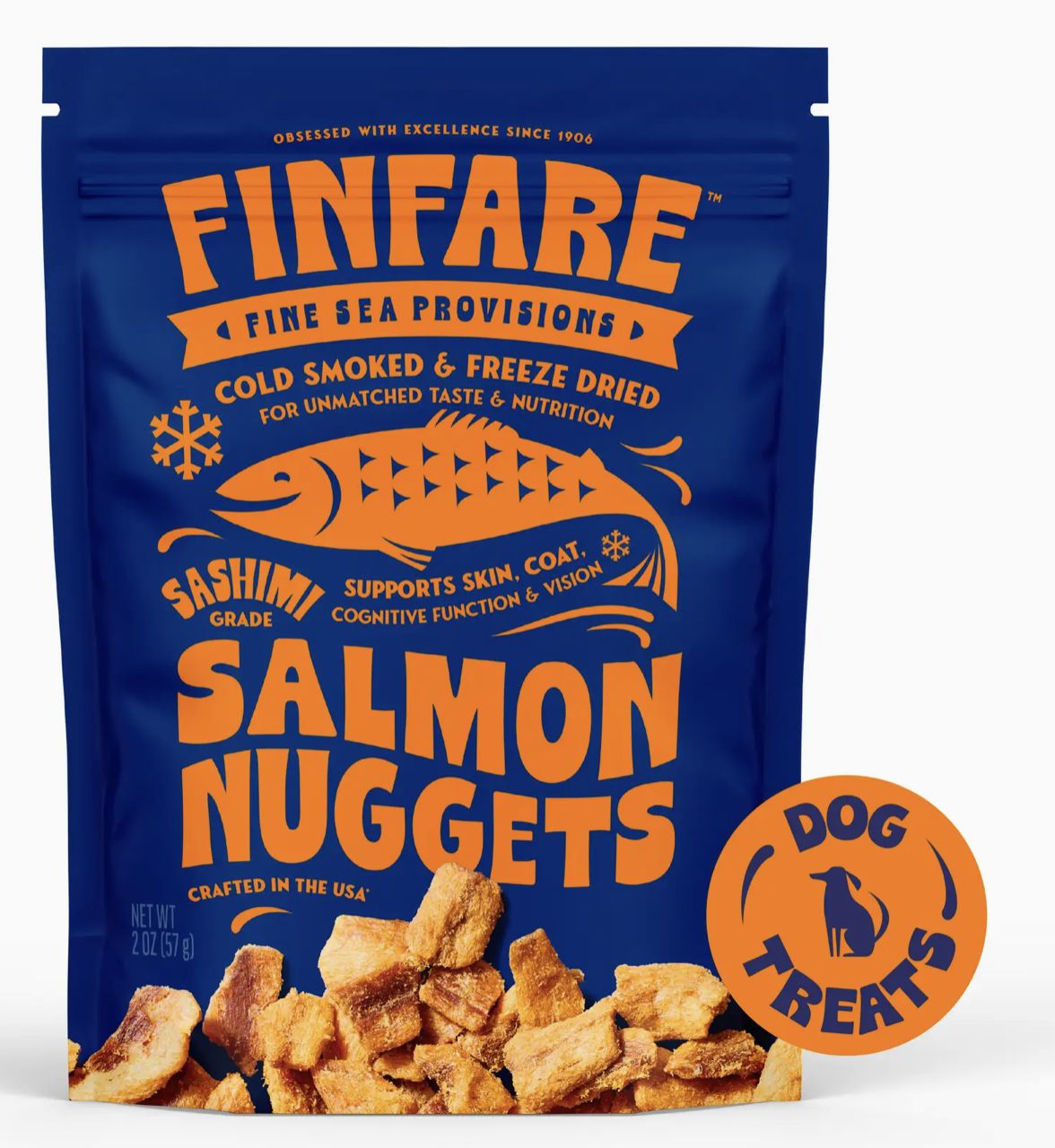 Finfare Freeze-Dried Salmon Nuggets For Dogs