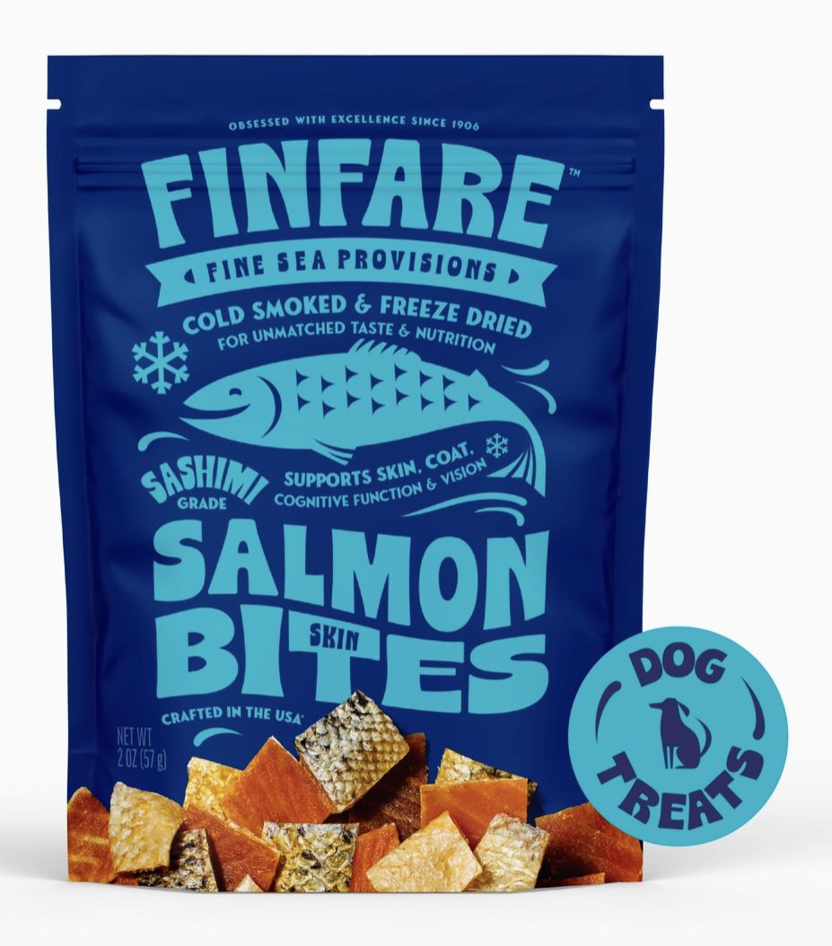 Finfare Freeze-Dried Salmon Skin Bites For Dogs
