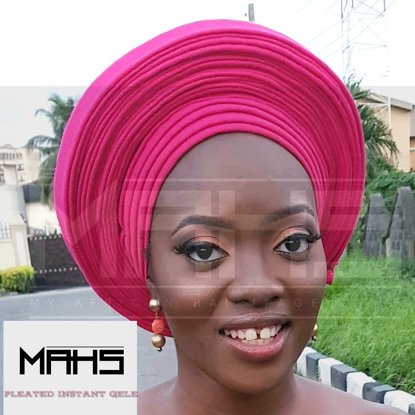 MAHS Instant Pleated Gele (Available on Pre Order)
