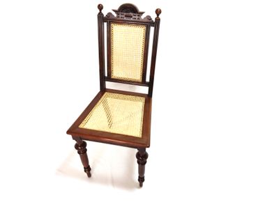 Antiker Gründerzeit-Muschel-Stuhl um 1880