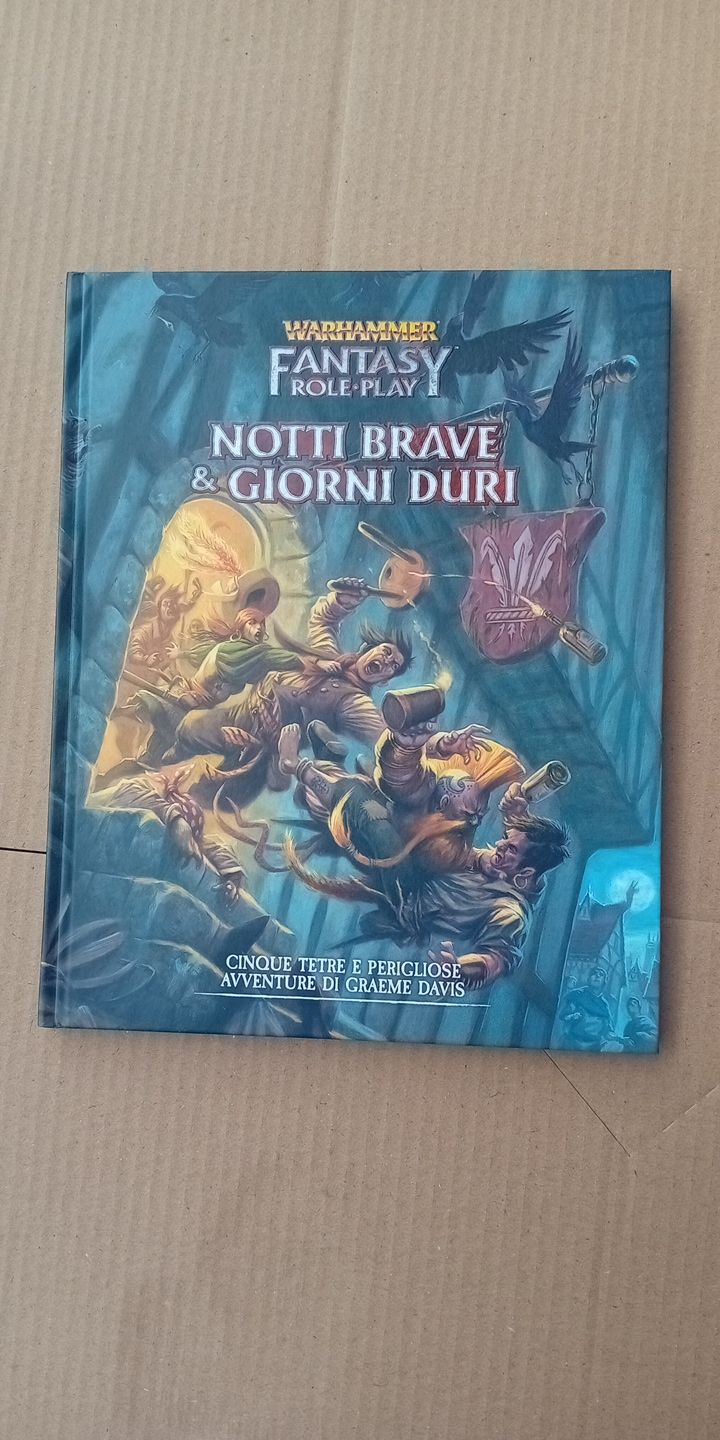 Warhammer Fantasy Roleplay Notti Brave &amp; Giorni Duri Autografato Graeme Davis