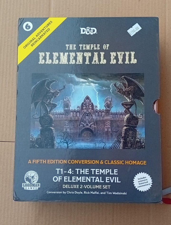 Original Adventures Reincarnated 6 The Temple of Elemental Evil Gary Gygax e Frank Mentzer