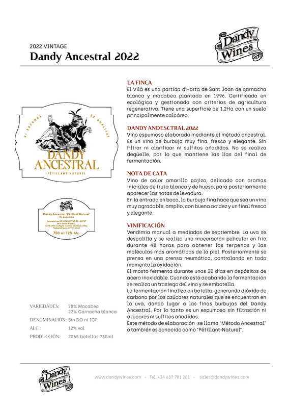 2022 DANDY ANCESTRAL &quot;Ofertón: antes 14€, ahora 11€ con al compra de una caja&quot;