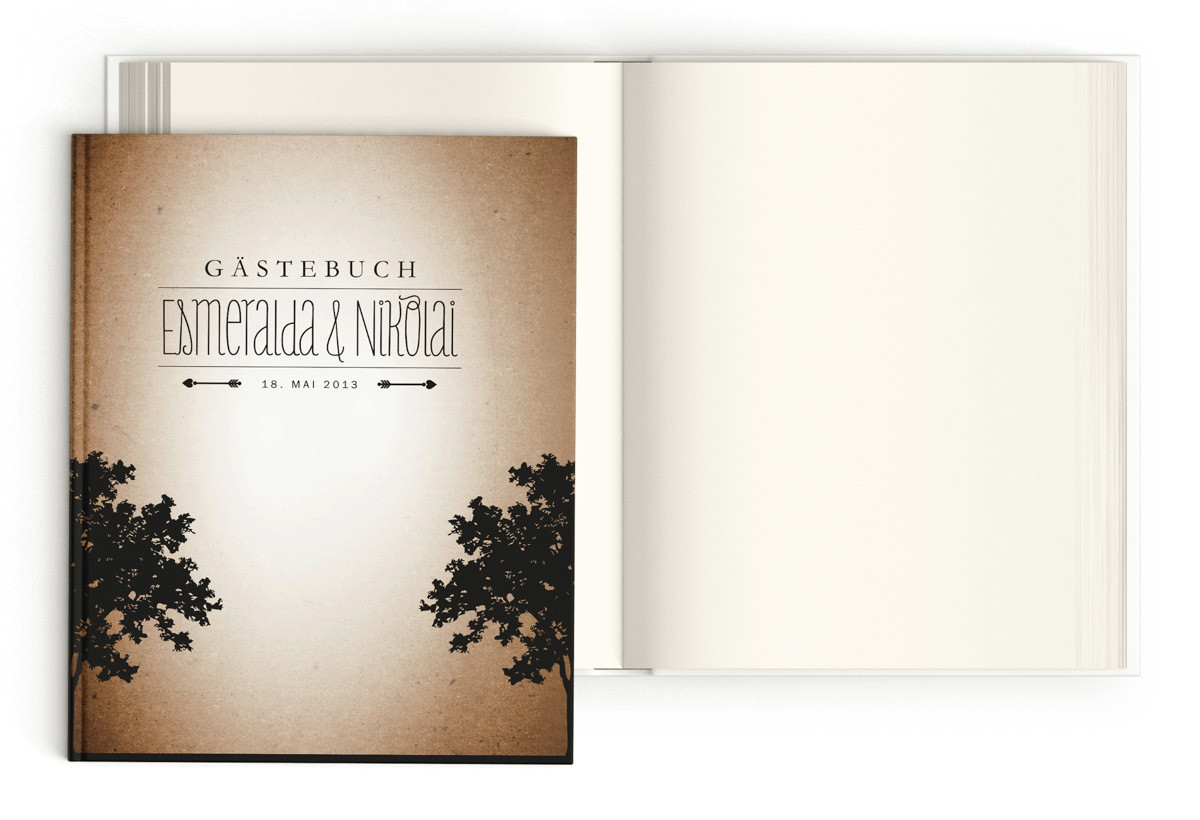 Gästebuch "Rustic Woodland"