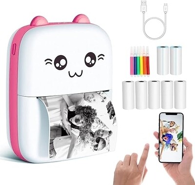 Portable Printer ($29.99) | Pocket Mini Printer | Hello Kitti 