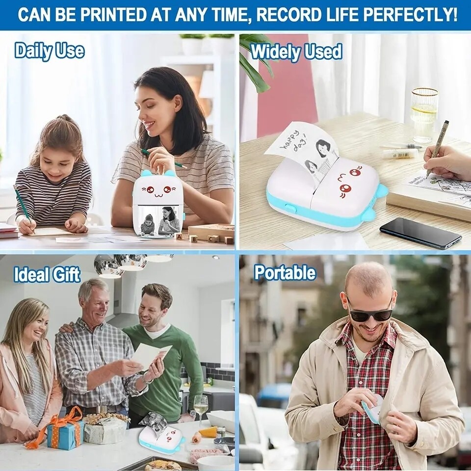 Portable Printer ($29.99) | Pocket Mini Printer | Hello Kitti 