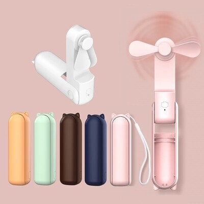 Portable Fan ($18.99) | Mini Handheld Cooler | Rechargeable | Plus Power Bank