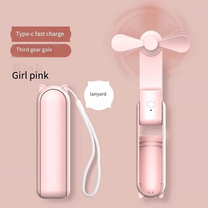Portable Fan ($18.99) | Mini Handheld Cooler | Rechargeable | Plus Power Bank