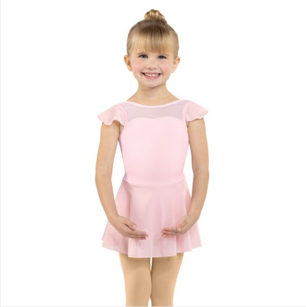 Mesh Sweetheart Flutter Sleeve Dress