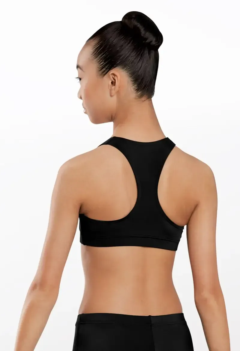 Leigh's Black Racerback Scoop Bra Top