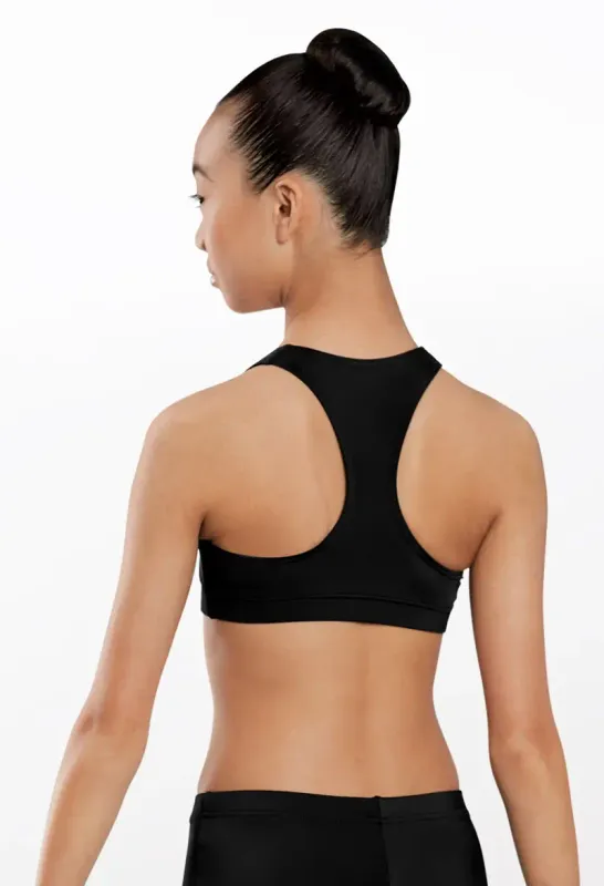 Leigh's Black Racerback Scoop Bra Top