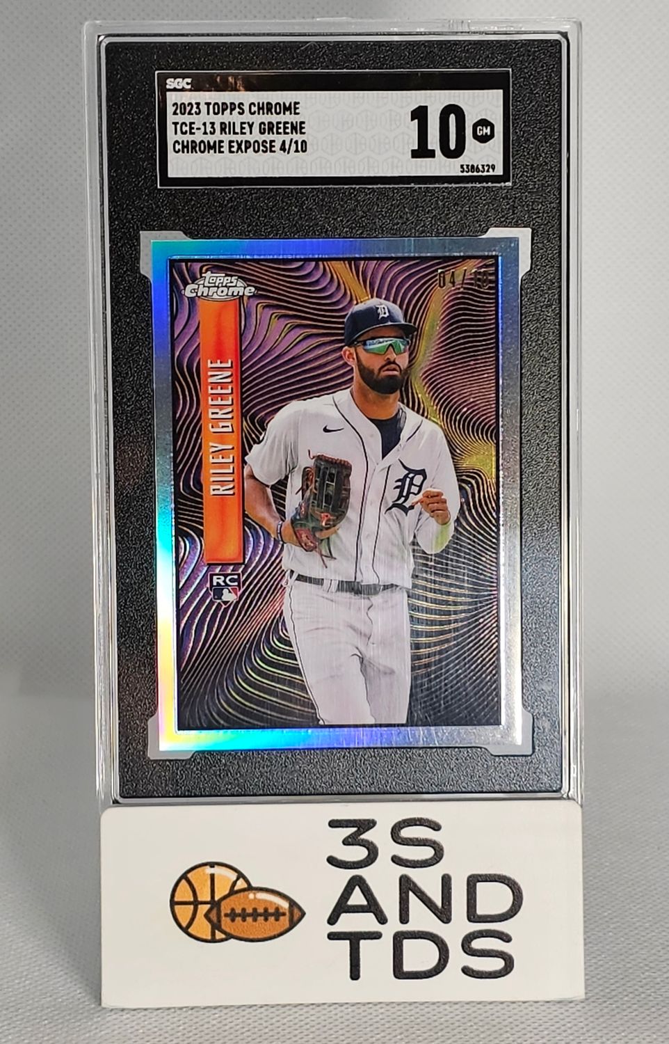 2023 Riley Greene Topps Chrome Expose ssp 4/10 RC